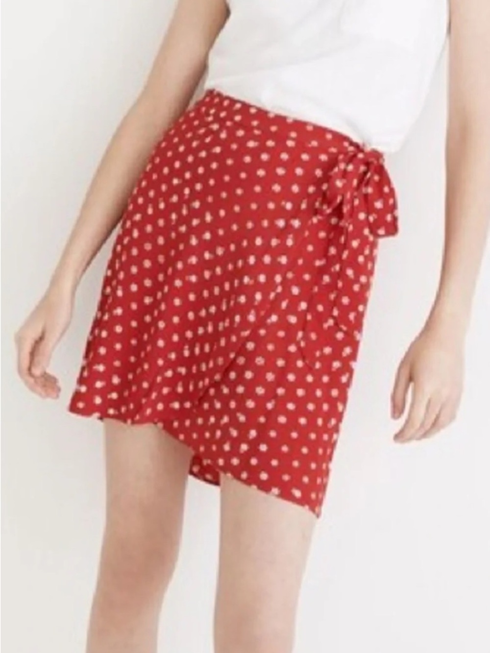 Madewell Wrap Mini Skirt in Bandana Flower